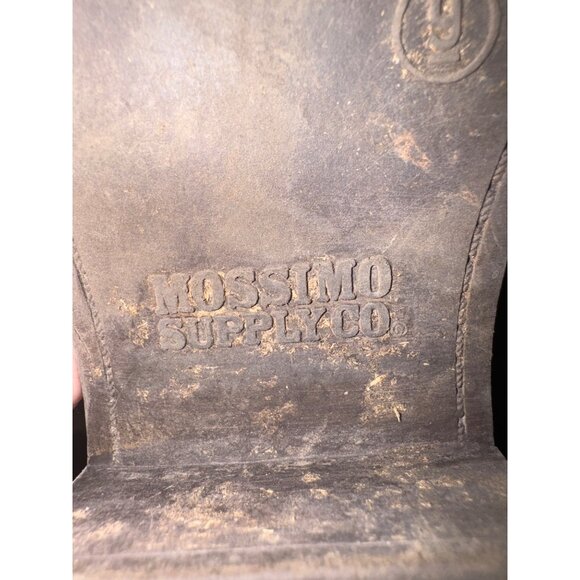 VTG Mossimo Supply Womens 9 Brown Leather Western Harness Moto Biker Boots Boho - Picture 7 of 14